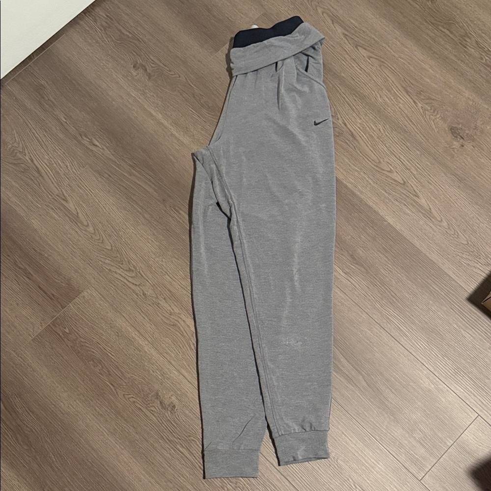 Nike Gray Joggers with Slogan Waistband